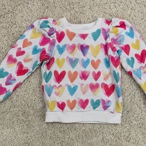 Little Sleepies Play heart crewneck
